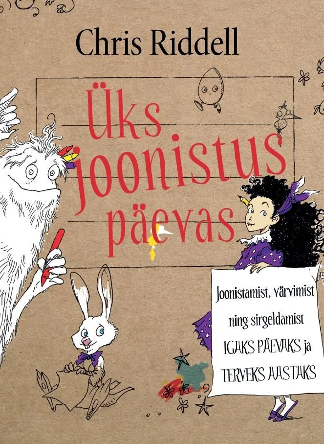 Üks joonistus päevas – Chris Riddell, raamatu kaanepilt