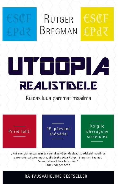 Utoopia realistidele – Rutger Bregman, raamatu kaanepilt