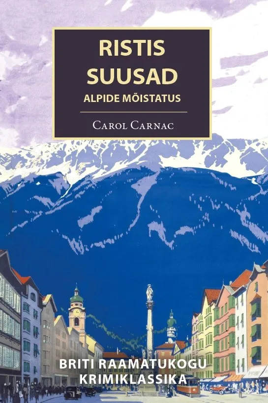 Ristis suusad – Carol Carnac, raamatu kaanepilt