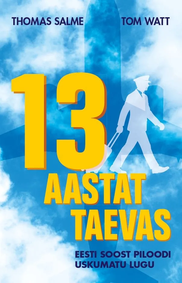 13 aastat taevas – Thomas Salme, raamatu kaanepilt